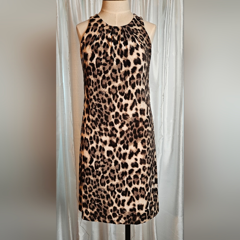INC International Concepts Leopard Print Midi Dress
